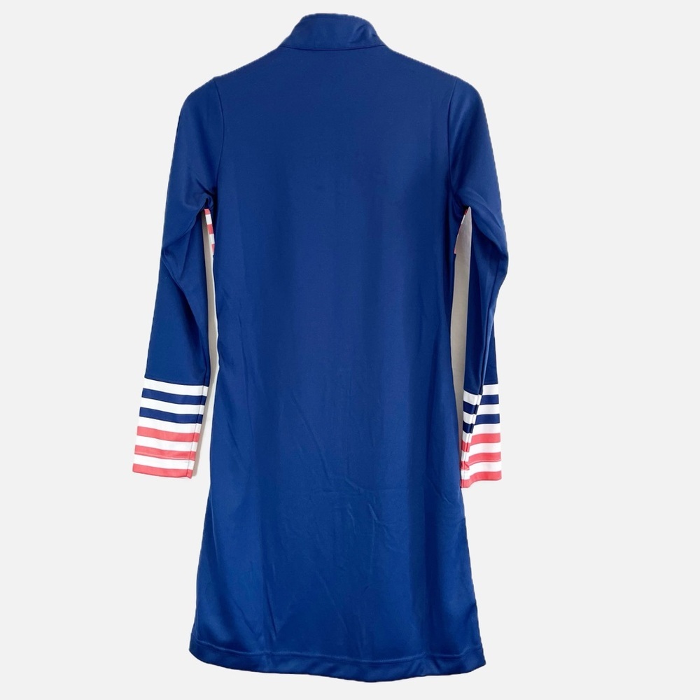 Daily Sports Blue and Pink Striped Mini Dress - Picture 2 of 9